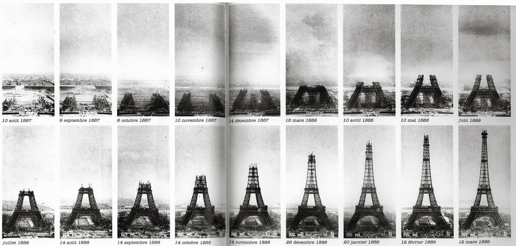 Eiffel Tower construction timeline